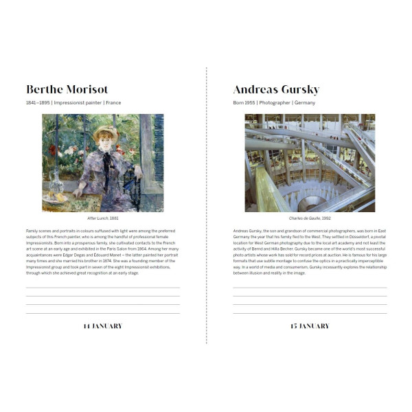 An Artist A Day: A Daily Diary of Artists' Birthdays